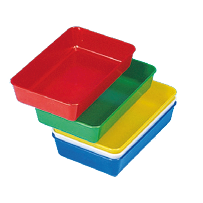 Instrument tray 205x125mm, red (PS)